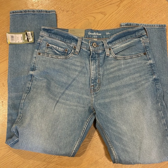 Goodfellow men's slim fit jeans light blue denim 32x30 NWT - Picture 4 of 4
